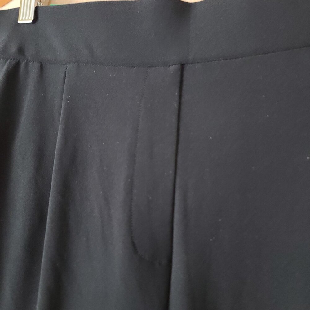 Hilary Radley Stretch Pull On Dress Pant Built In Tummy Control Black XL NWT - Picture 9 of 12